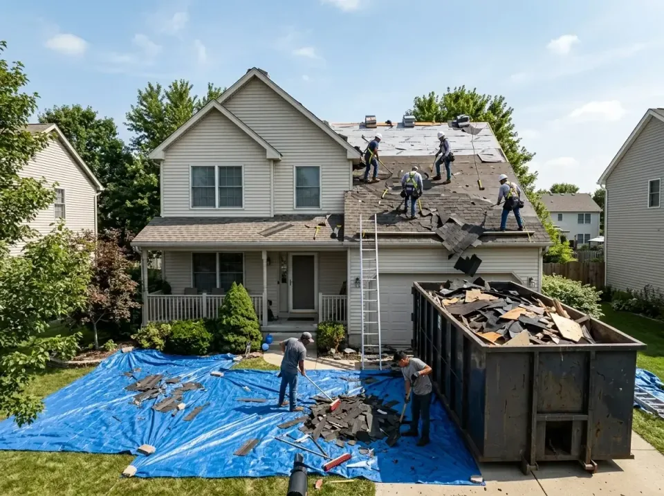 roof-replacement-debris-remova-004 — frequently asked questions, Cheapest Dumpster Rentals in Chesapeake Beach, MD